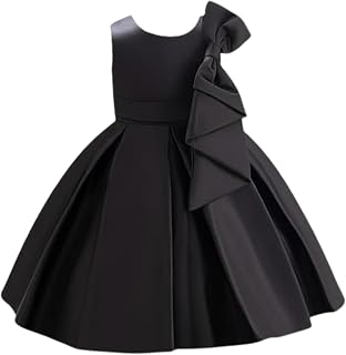 Niren Enterprise Girls Black Bow Ball Elegant Sleeveless Party & Birthday Frock Gown Dress Price In India