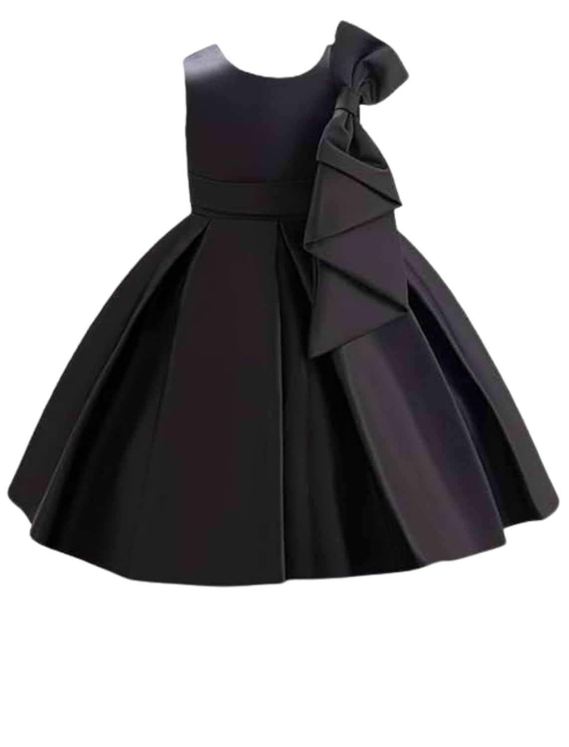 Niren Enterprise Girls Black Bow Ball Elegant Sleeveless Party & Birthday Frock Gown Dress - Review, Price and Buying Guide
