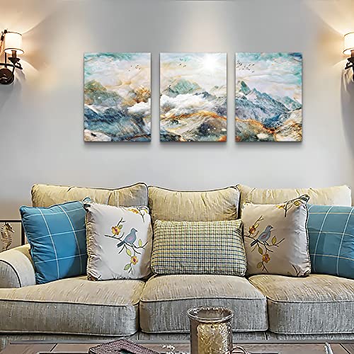 DZRWUBHS Abstract Canvas Wall Art - Large Size Decor for Living Room, Bedroom & Office - 20x28, 3 Piece Set