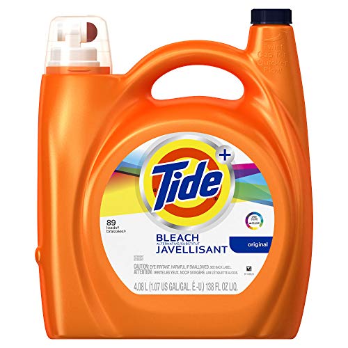 Tide Plus Bleach Alternative Liquid Laundry Detergent, 72 Loads, Original, 138 Fluid Ounce