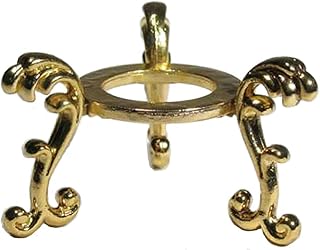 Amlong Crystal Gold-Plated Flowering Crystal Ball Stand, Small Size for 2 inch (50-60mm) Diameter Small Balls