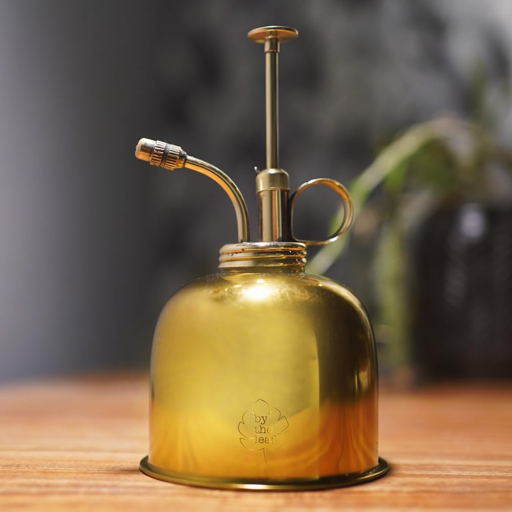 ByTheLeaf Plant & Terrarium Spray Bottle, Brass Body and Spray Pump, Refillable Mist Sprayer (B0CWQFDJK6) Amazon Price History, Amazon Price Tracker