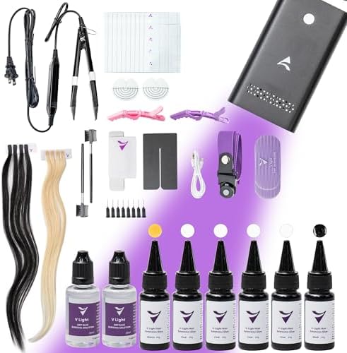 V-Light Hair Extensions Kit with UV Lamp
