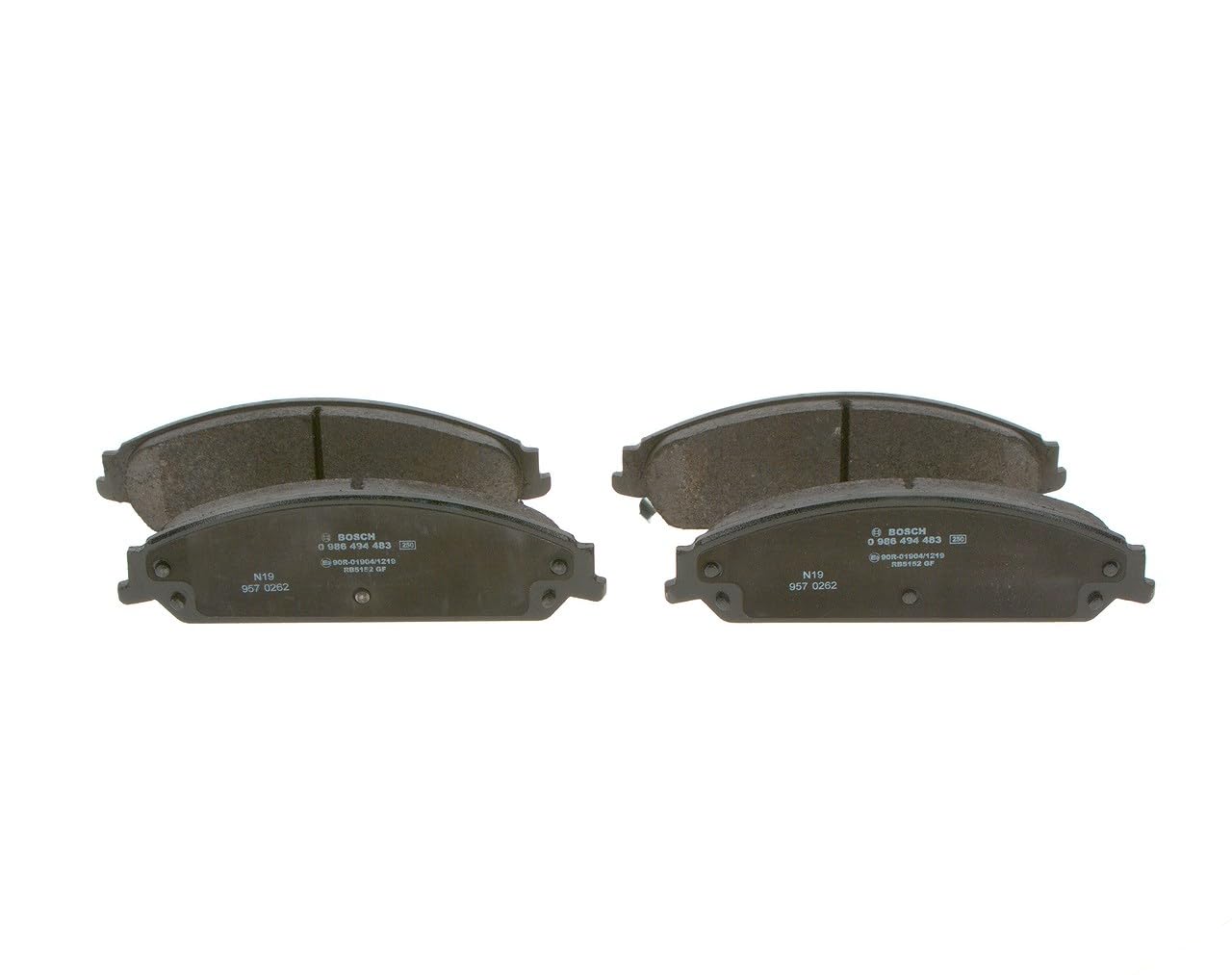 Bosch BP1404 Bremsbeläge - Vorderachse - ECE-R90 Zertifizierung - vier Bremsbeläge pro Set
