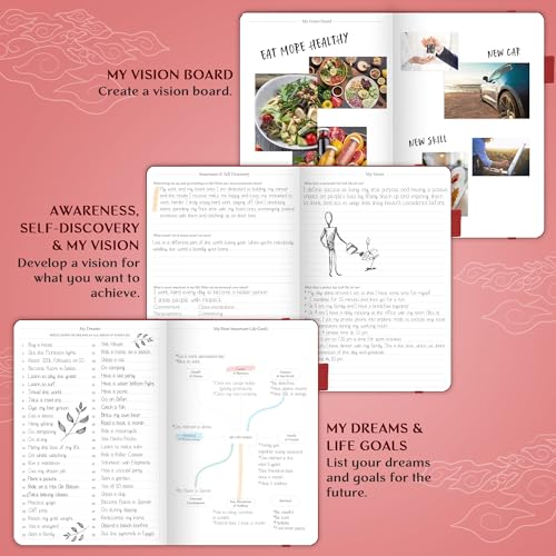 Image of Legend Planner Undated, Weekly & Daily Goal Journal, A5 Wine Red