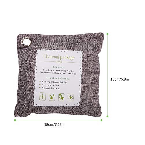 duoledaeu Luchtzuiverende Zak Bamboe Geactiveerde Houtskool Natuurlijke Luchtverfrisser Luchtzuiverende Deodorizer… - Image 3