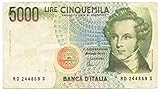 SKU: 18500/IV Cartamoneta.com 5000 Lire Falso d\'Epoca Banca d\'Italia Vincenzo Bellini Lettera D 26/11/1996 BB- 18500/IV
