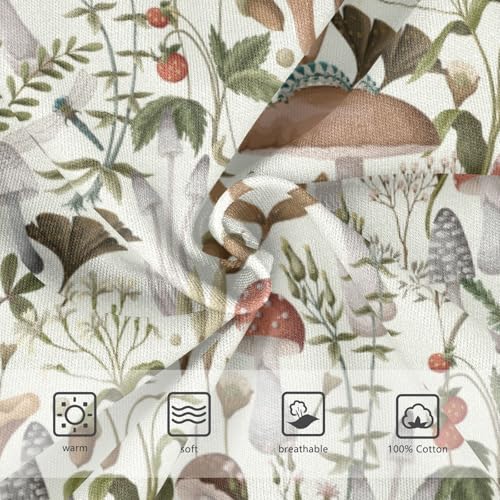 Boys' Exclusive Briefs Toddler Underwear 95% Combed Cotton Boxerbriefs 2T Mushroom Pattern 303