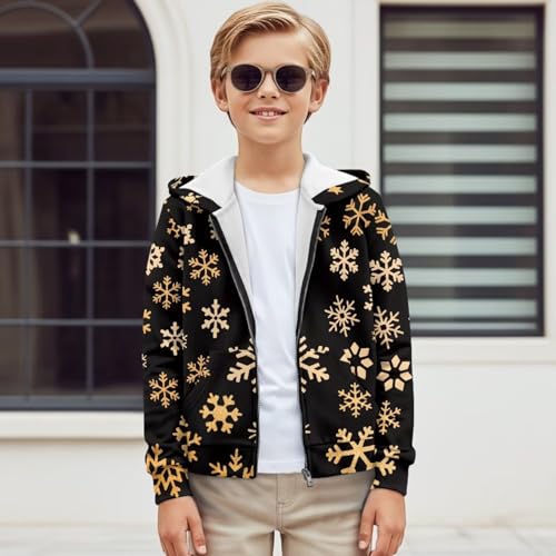 Sweat à capuche zippé fille manches longues en molleton doux