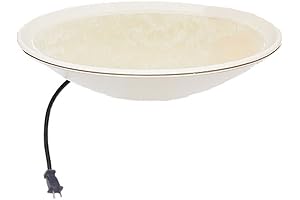 API® Heated Birdbath | Winter-Proof Bird Bath for Outdoors with Mounting Hardware