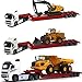 VOLVO FH12 w LOWBOY EC210 TRACKED EXCAVATOR 1/87 HO SCALE DIECAST CARARAMA