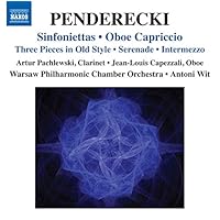 Penderecki : Sinfoniettes - Caprice pour hautbois