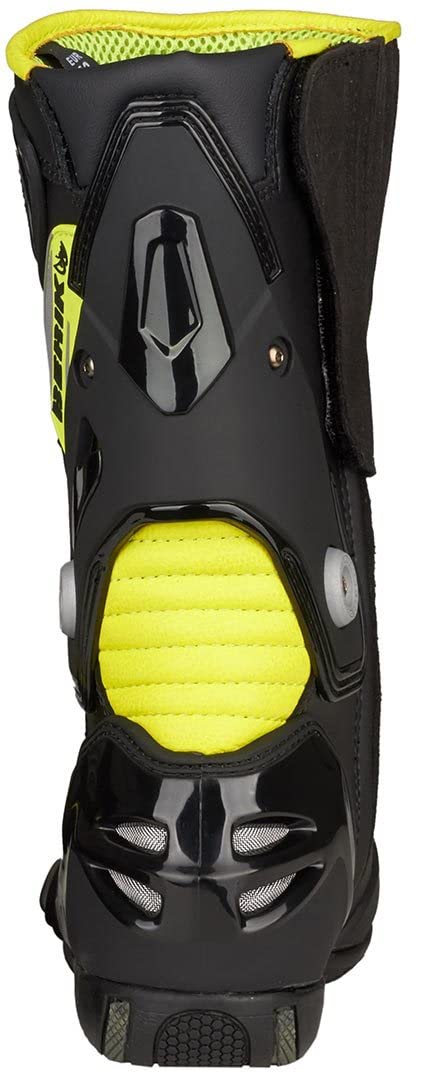 Berik Shaft 2.0 Stivali Moto, nero/giallo, 45