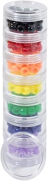 GMS 7 Day Medicine Pill Organizer - Unbreakable Stackable Pill Box, Easy to Screw Together Lid - Ideal for Travel, Fits Small Tablets & Vitamin Supplements, Organize Your Weekly Medicine, Medium