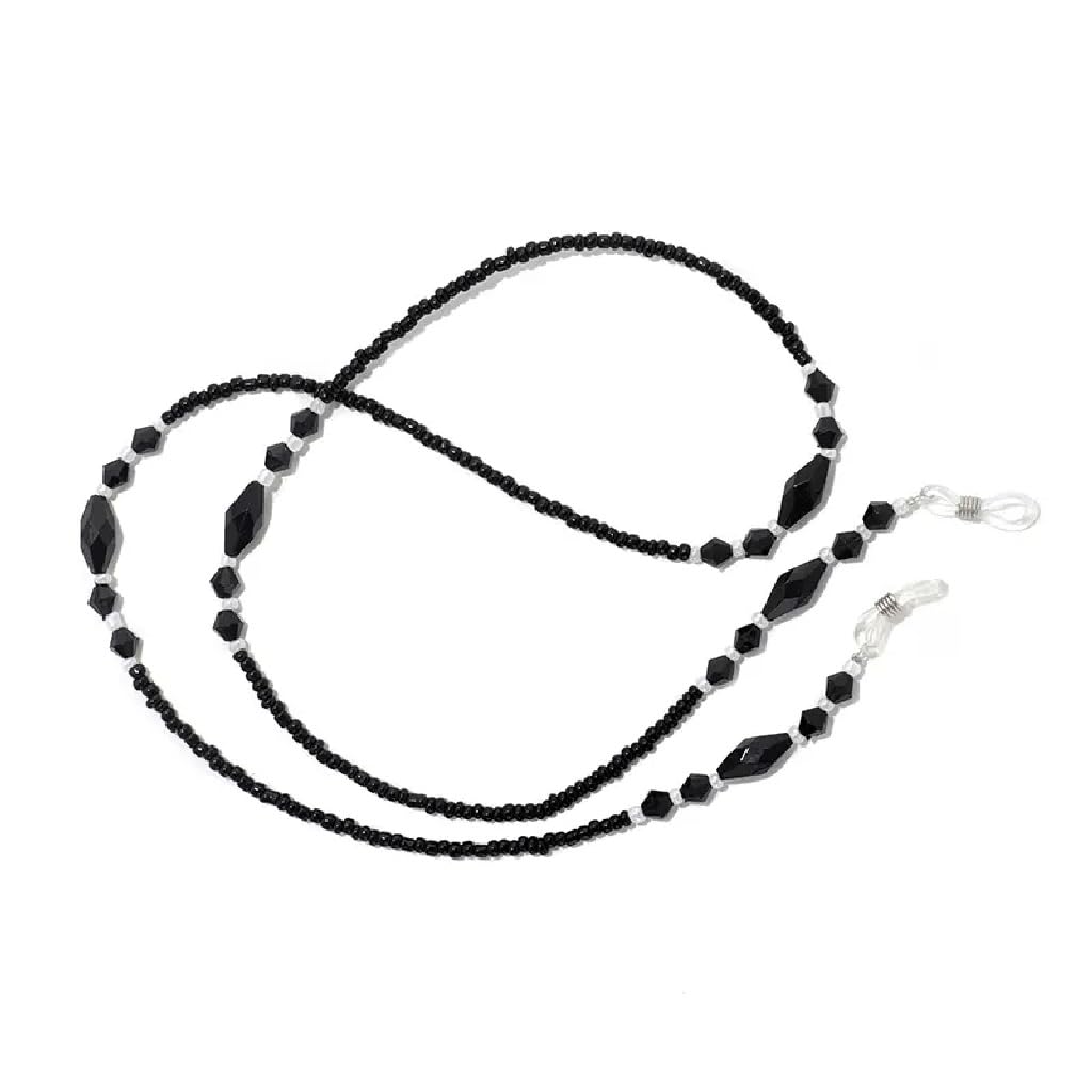 Cadena de Gafas for Mujer, Cuello Colgante, Cadena Negra, Colgante Decorativo con Cadena