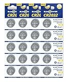 Blinkspower CR2032 Lithium-Batterie 3V, 25er-Pack, kindersicher und besonders langlebig für AirTag und Autoschlüssel