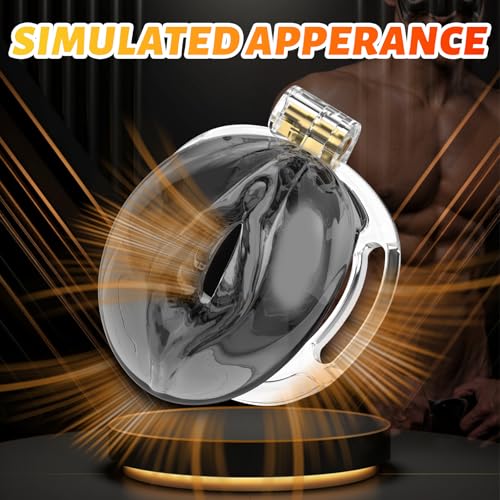 Image of Male Chastity Cage 3D Printed Sissy Cage Cock Cage with Soft TPE Bondage Gear & Accessories Adult Sex Toys Slave Tool Chastity Devices (Black)