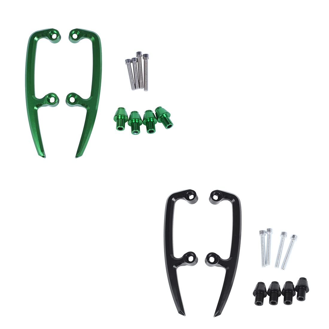 Asideros traseros para NINJA650 Z650 650 2017-2021 (verde)