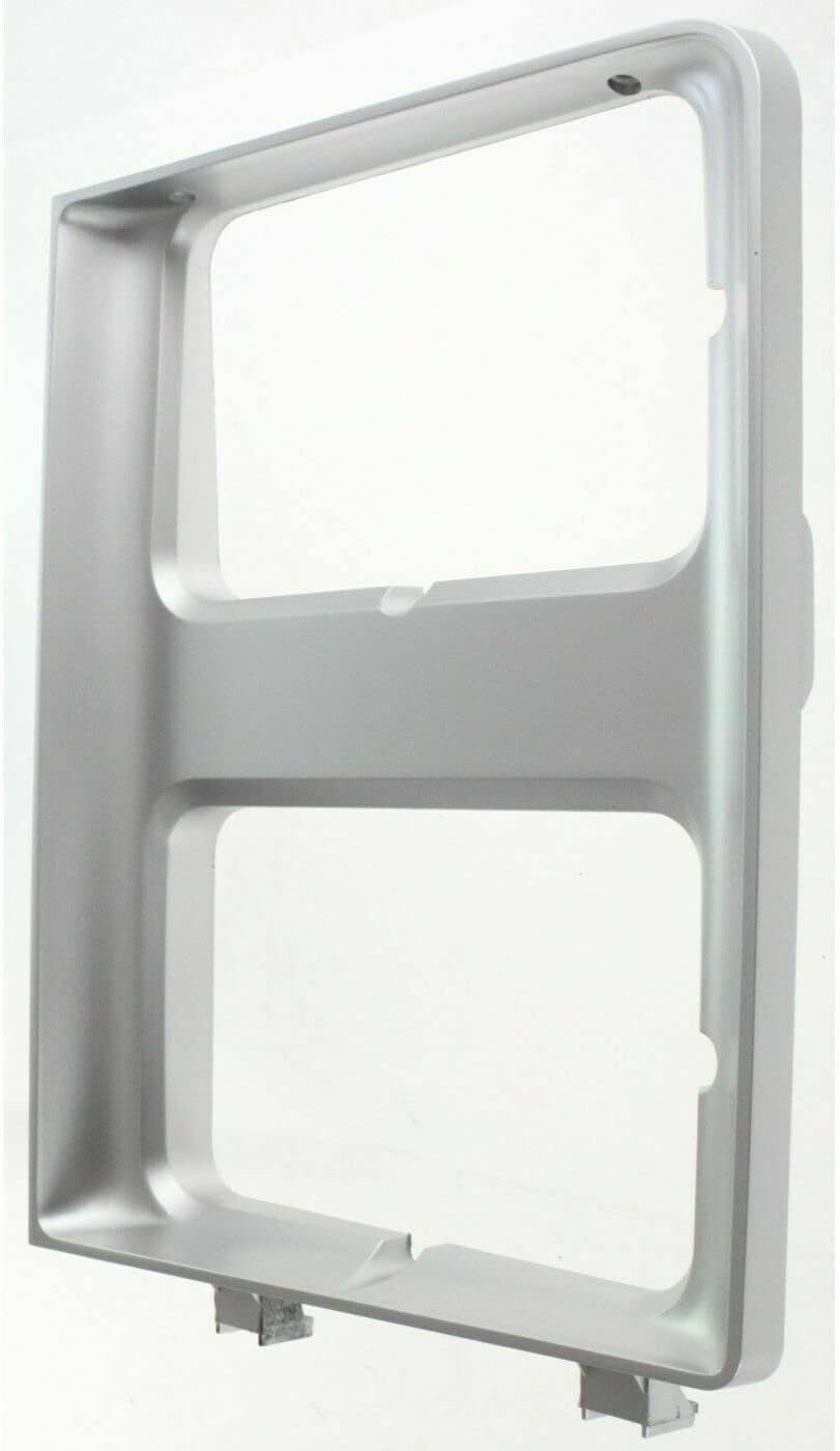 Headlight Bezel Trims Set Silver For 1985-1986 Chevrolet GMC C/K Series Pickup Truck 1987-1988 R/V Blazer Jimmy Direct Replacement