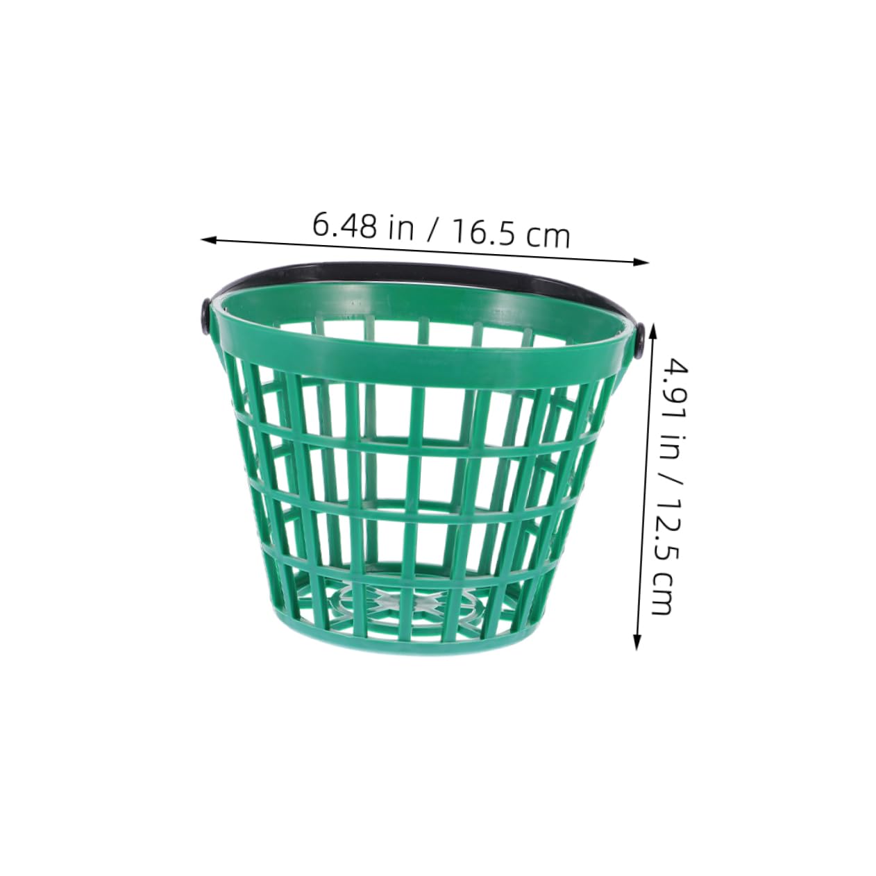 Alipis 2pcs Portable Golf Ball Storage Basket Outdoor Ball Collector Large Capacity for Golfing Bucket