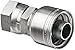 Eaton Weatherhead 12Z-612 Low Carbon Steel WeatherGRIP Hose Crimp Fitting, Straight Swivel, SAE 12 Hose Size x 3/4