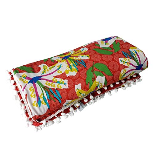 Canga toalha vermelha Lar em Cor