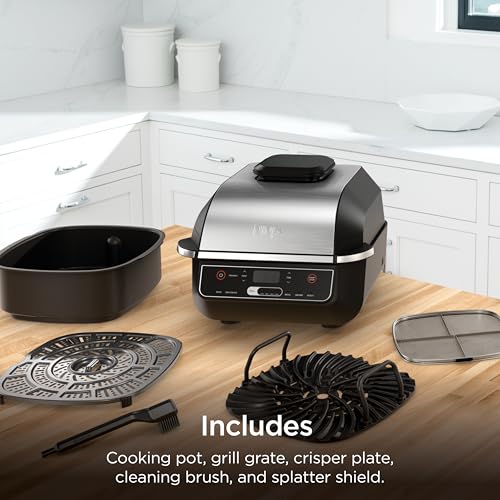Ninja® Foodi® 6-in-1 Indoor Grill & Air Fryer, 500°F, Black/Silver, EG201 - image 8