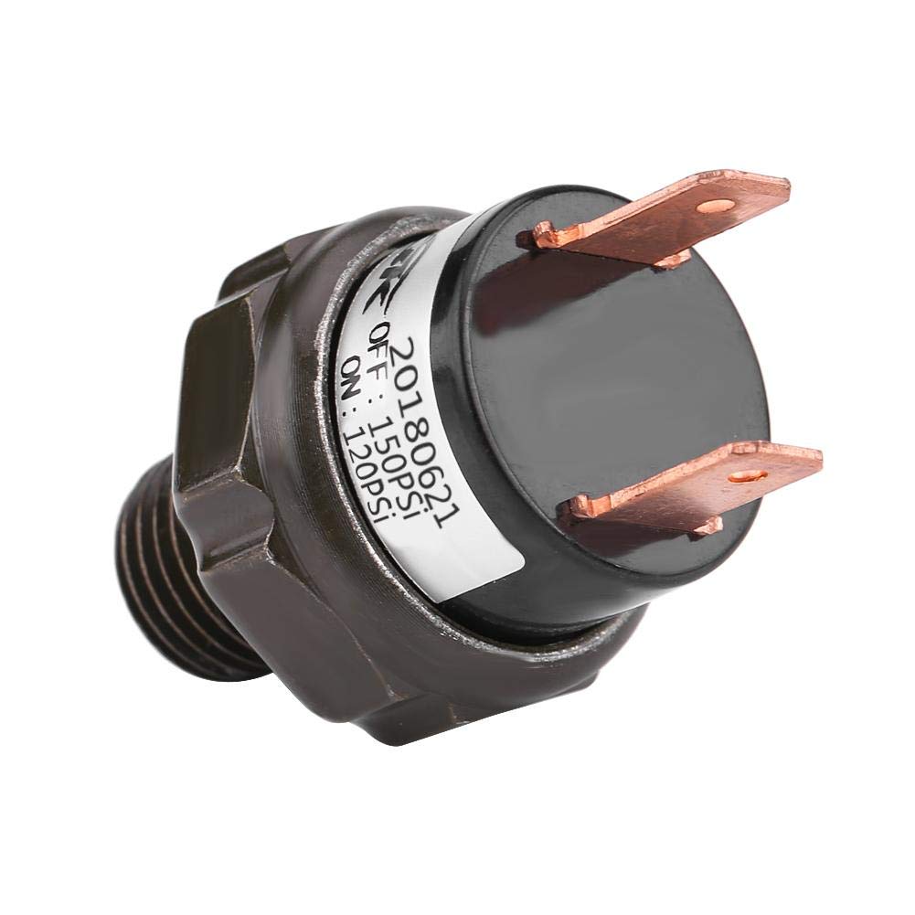 Przełącznik ciśnienia 12V Universal Car Automatyczny przełącznik sprężarki powietrza Przełącznik kontroli ciśnienia powietrza 90-120psi, 120-150psi, 125-200psi (opcjonalnie) (120－150 PSI)