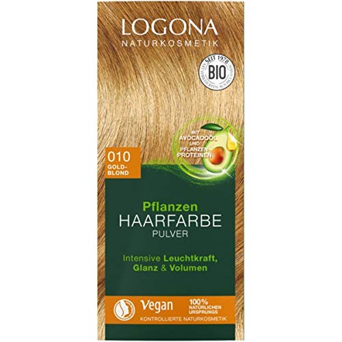Preisvergleich Produktbild Logona Pflanzen-Haarfarbe-Pulver goldblond (100 g)