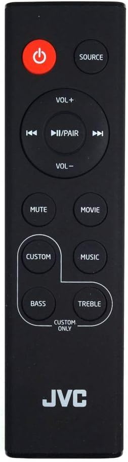 Genuine Soundbar Remote Control Replacement for JVC TH-D357B / THD357B