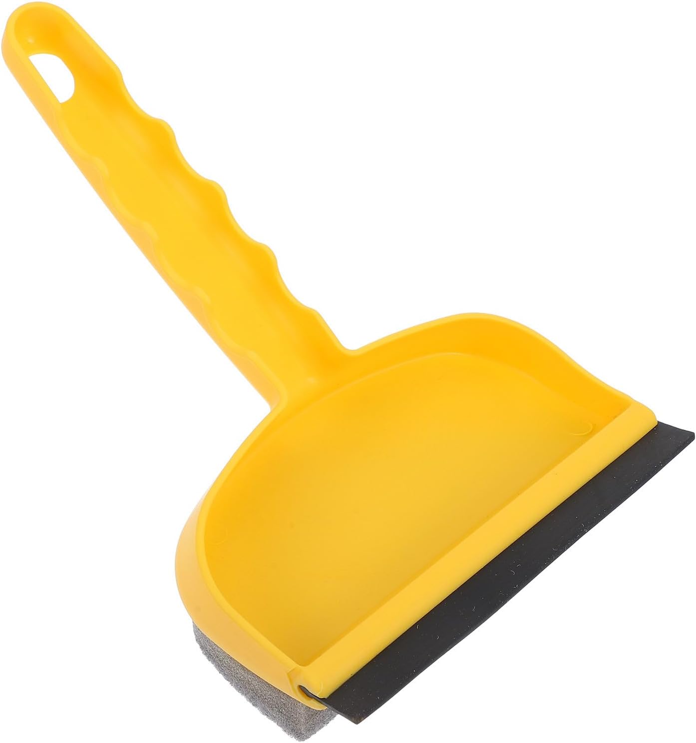 Uonlytech Handheld Window Cleaning Brush with Silicone Sponge and Abs Frame, High Efficiency Shower Door Cleaner Tool Resistant to Deformation, for Bathroom Mirror and Washbasin Cleaning