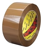 Scotch Box Sealing Tape 311 Tan, 48 mm x 100 m (Case of 36)