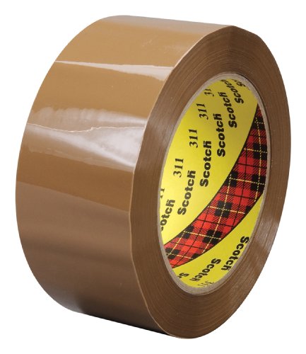 Scotch Box Sealing Tape 311, Tan, 48 mm x 100 m, 36 per case