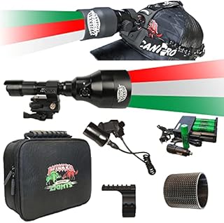 Wicked Lights A67iC & ScanPro iC 3-Color-in-1 (Green, Red, White LED) Night Hunting Light and Headlamp Combo Pack for Coyote, Predator, Varmint & Hogs