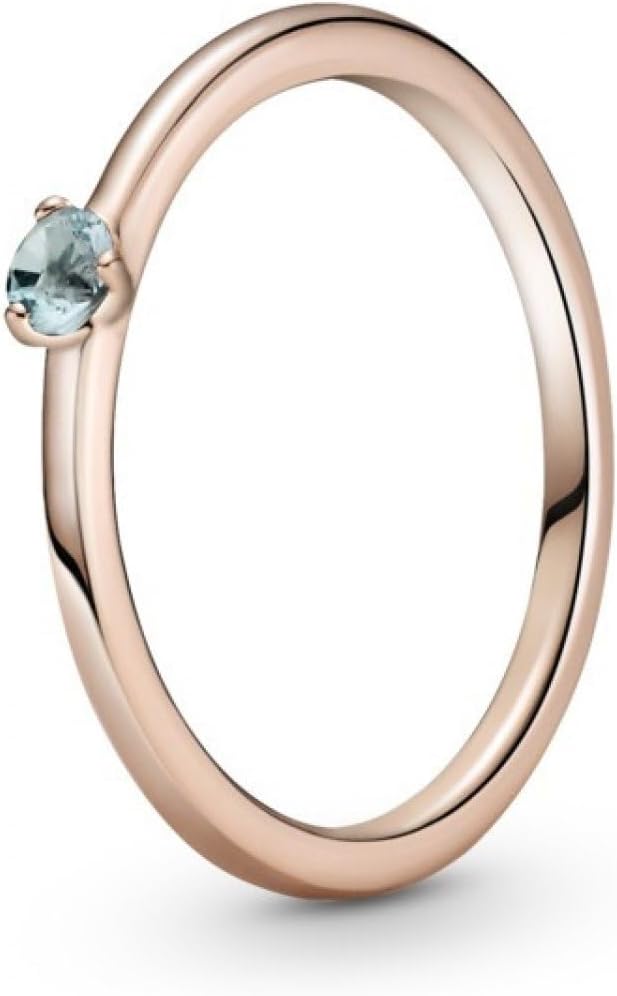 Light Blue Solitaire Ring