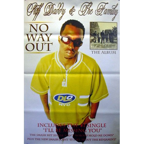 Affiche Puff Daddy No Way Out 100x150 cm pour habiller un grand mur vide
