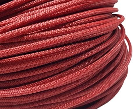 100m Color 3mm Cable Sleeve Wire Protection Pet Cable Sleeves Wire Cable Braided Pet Sleeve - Cable Sleeves - - (Color: Wine Red)
