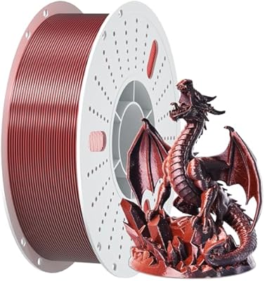 19 – PINBALL Silk PLA 3D Printer Filament 1.75mm Shiny Silk Dual Color Filament 3D Printing PLA Filament Dimensional Accuracy +/- 0.02mm 1 KG Sil…