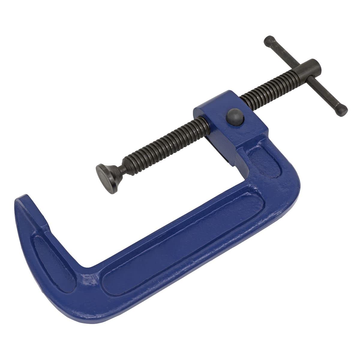 B&Q -  150mm G-Clamp Quick Release Mechanism Swivel Tip Forged Body Ak6006Q