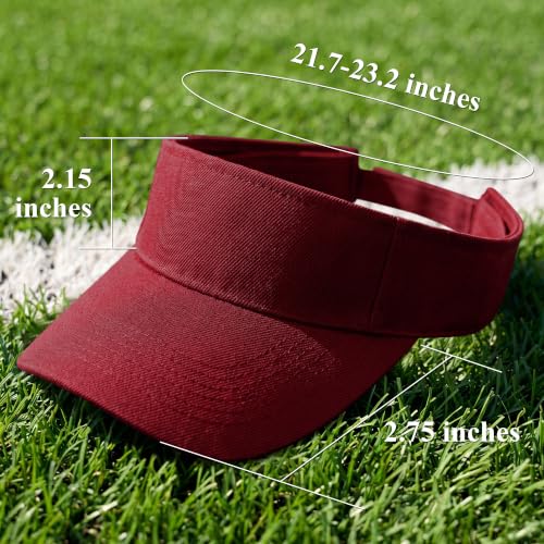 Image of Cooraby Sports Sun Visor Hats Adjustable Sun Visor Caps for Women and Men