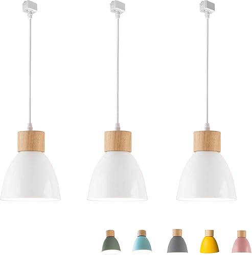 Miniatura 96 de Kiven Lámpara de pista tipo H, moderna luz colgante de pista de aureo, longitud ajustable, pedante de luz de pista para dormitorio, cocina, hogar