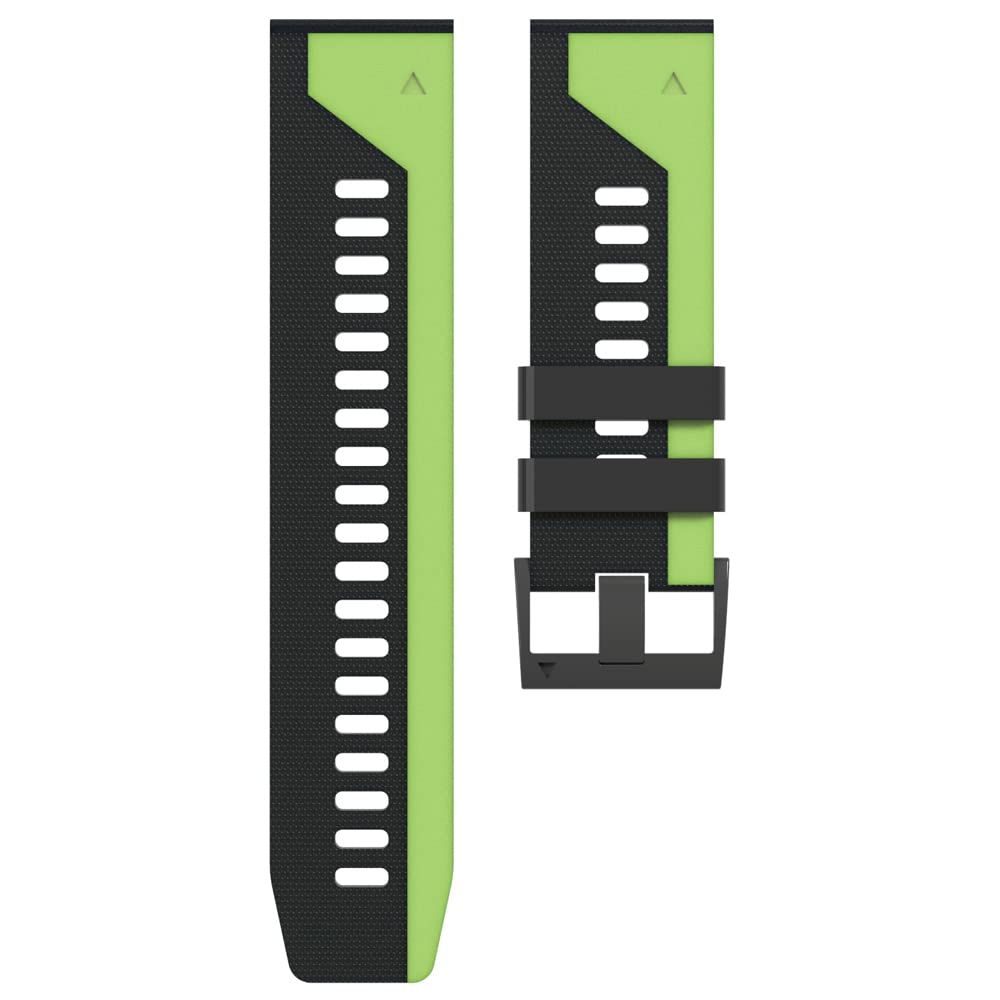 BUDAY 26 22mm Quick Release Watchband Strap For Garmin Fenix 6X 6 Pro Watch Easyfit Wrist Band For Fenix 5X 5 3 3HR Enduro Descent Mk2 (Color : F, Size : For Forerunner 935 945)