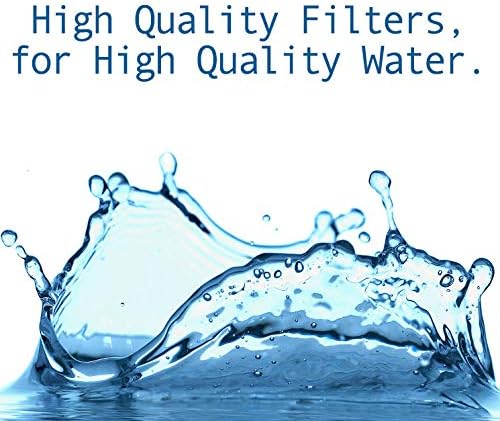 Miniatura 2 de Paquete de 8 cartuchos de filtro de sedimentos Baleen Filters de 10 x 2.5 pulgadas de profundidad de 1 micrón, repuesto para HDX SDC-25-1001, Watts