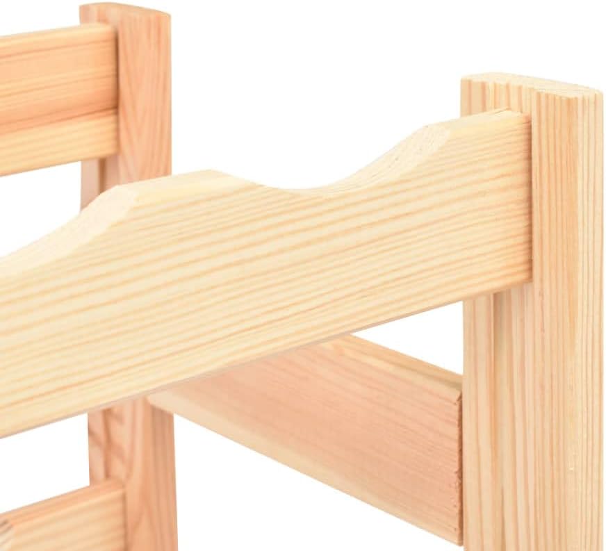 Pinewood Wine Rack - 16 Bottles Display Shelf, Bar Storage, Tabletop Cabinet, Kitchen Decor, Liquor Accessories