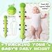 Awotoy Baby Toys 0 to 12 Months, Musical Stuffed Animal Activity Soft Toys with Multi-Sensory Crinkle, Rattle and Textures, Infant Tummy Time Toys for Newborn Boys Girls, Caterpillar, Green