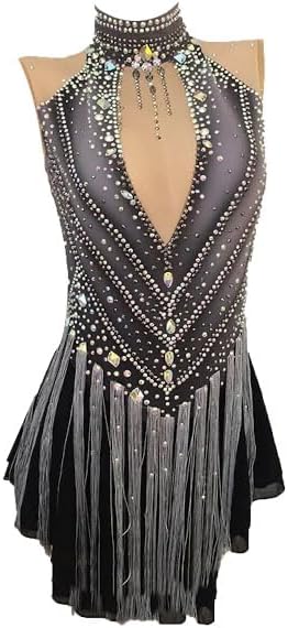 Women's Professional Figure Skating Dress Adults Handmade Ice Roller Skate Clothing Girls' Art Gymnastics Leotards