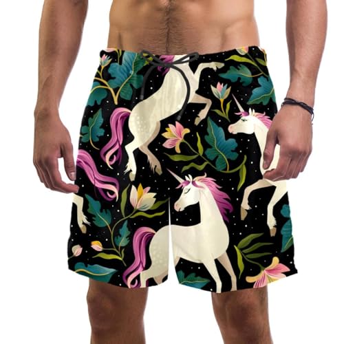 Short de bain homme licorne noire pour éviter les irritations du maillot