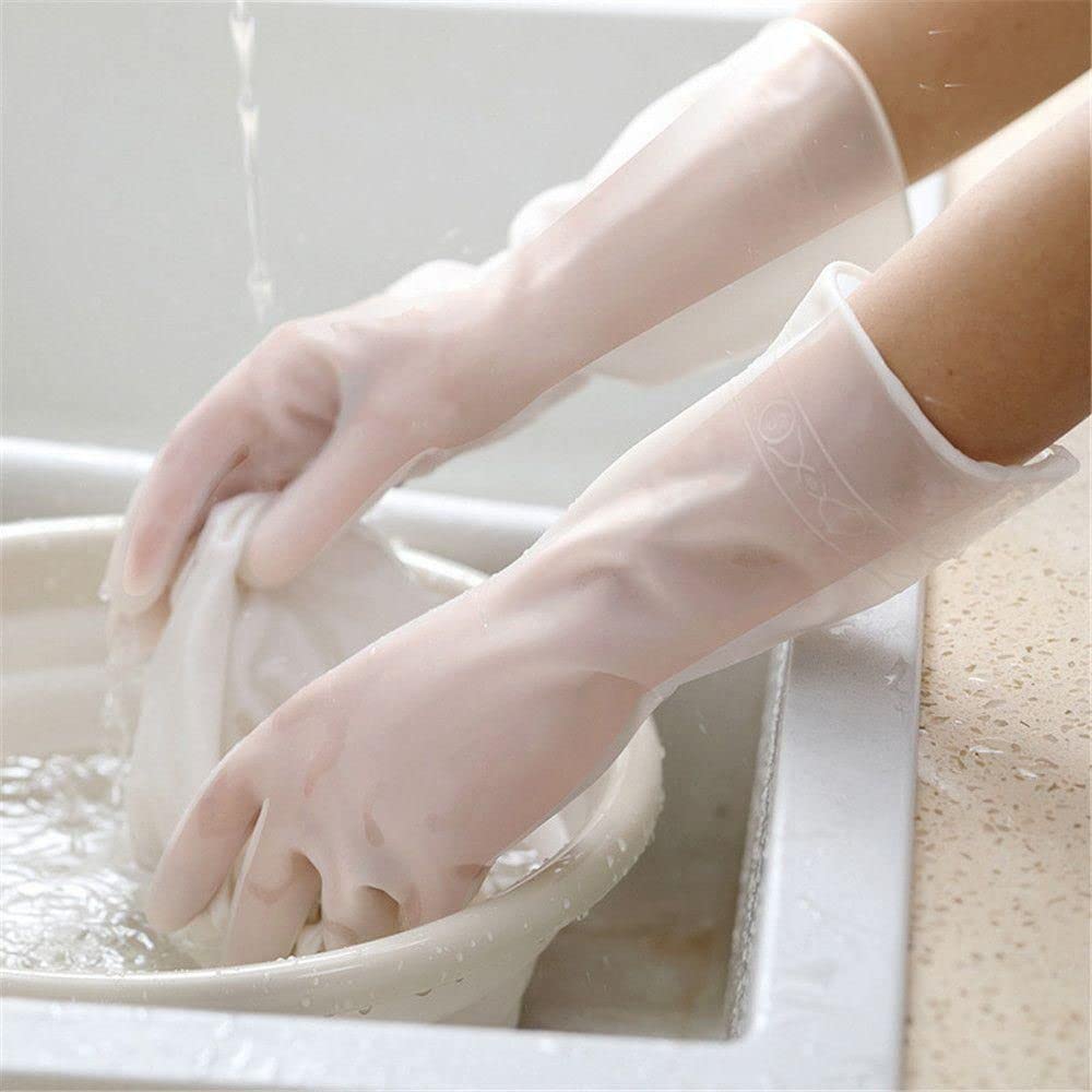 karomouj Kma394 Cleaning Gloves | Reusable Rubber Gloves For Kitchen Dishwashing Cleaning Non-Slip Laundry Gardening Household Gloves (Multicolor,Pack of 1 Pair) (B0BTSMV1W3) Amazon Price History, Amazon Price Tracker