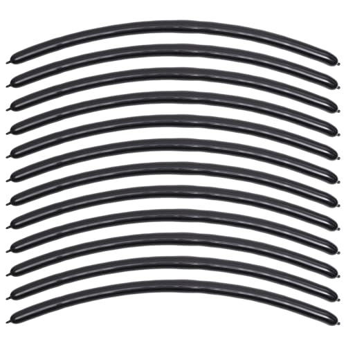 IMIKEYA Palloncini di modellazione lunghi neri per decorazioni di nozze e compleanni in lattice resistenti per feste interne ed esterne per fai da te