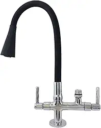 2142 CF 80 Torneira Gourmet Tubo Preto Max Filtro 1/4' Purificador 1/2' Pia Bancada de Cozinha